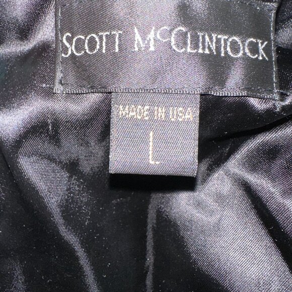 Scott McClintock Black Velvet Formal Evening Dress size 6 w/ Jacket Size L - Picture 10 of 14